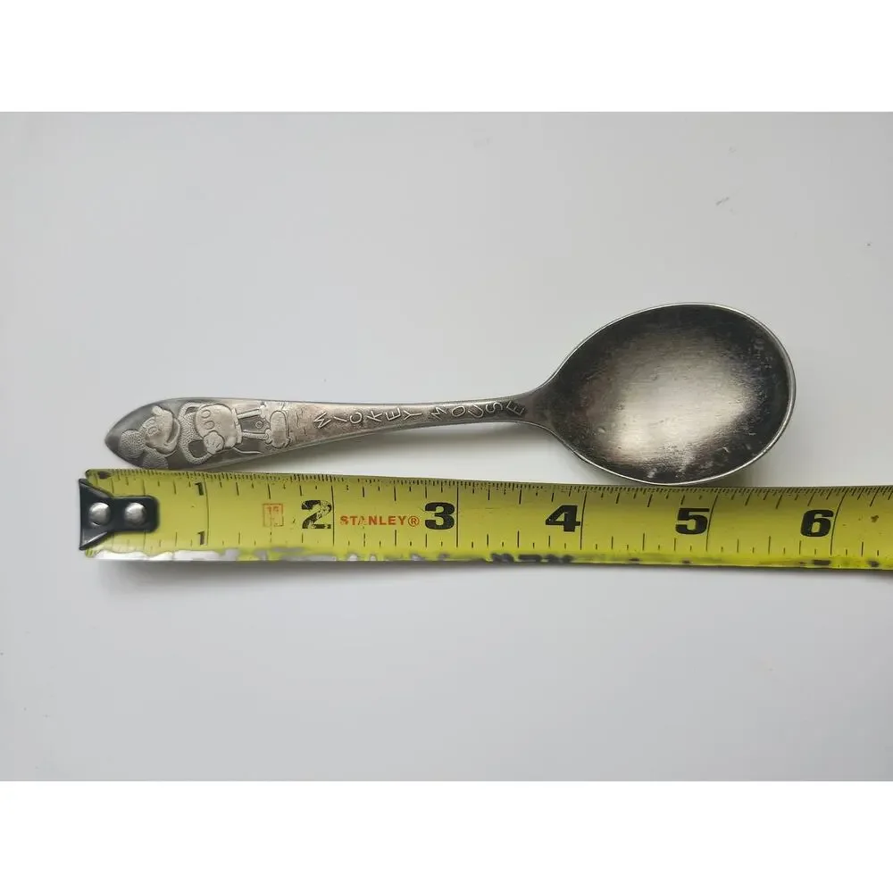 Vintage‎ 1930s Mickey Mouse Spoon Branford Silver Plate Disney Collectible